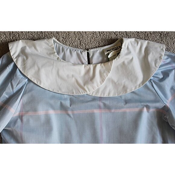 Vintage 80s You Babes II - Nostalgic Drop Waist Dress, Mission Collar, UNWORN - Picture 5 of 9